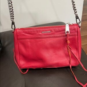 Red Leather Crossbody Bag